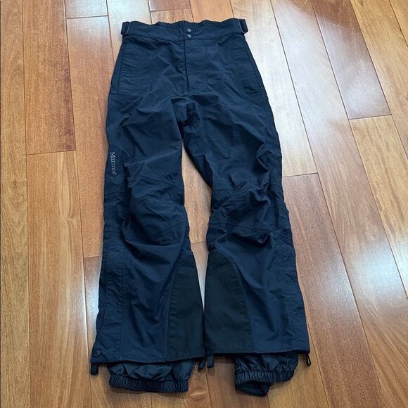 Marmot Women's Snow Ski Snowboarding Pants Padded Knees Shell Black Size SP - Picture 1 of 13